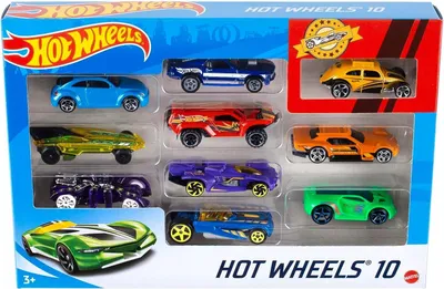 Produktbild von Hot Wheels 10er Set Spielzeugautos für Kinder
