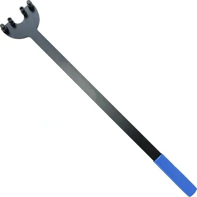 Immagine prodotto di Chiave di bloccaggio supporto puleggia albero motore, controsupporto per attrezzi di fissaggio puleggia compatibile con estrattore albero motore VW VAG