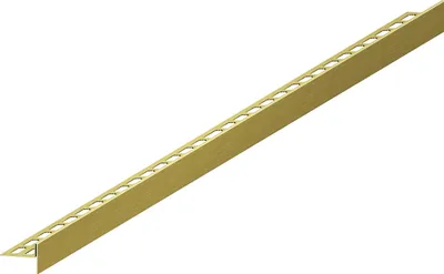Produktbild von Aquabad Edelstahl Gefälleprofil Clive für begehbare Dusche in gebürstetem Gold 120cm, gerade, Kantenhöhe 14mm