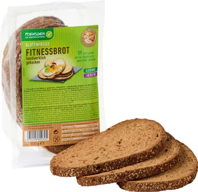 Zdjęcie produktu dla Poensgen chleb fitness z marchewką bezglutenowy opakowanie 300g