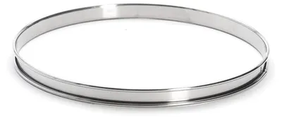 Productafbeelding van De Buyer - Taartvorm van roestvrij staal - Diameter 26 cm, hoogte 2 cm - 3091