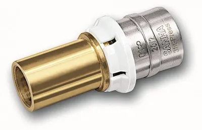 Produktbild von Aluverbund Pressfitting SANHA bleifrei Übergang Kupferrohr 16 x 2 - 12 mm Multikontur DVGW