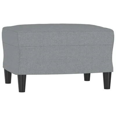 Produktbild von Fußhocker Hellgrau 60x50x41 cm Stoff