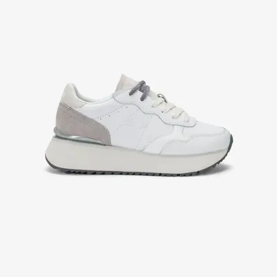 Zdjęcie produktu dla Sneakers damskie Sun68, model Z46217, seria Big Ally, wykonane ze skóry, kolor biały