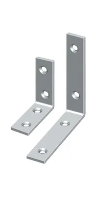 Produktbild von Hohage Bastlerwinkel Schenkellänge 50mm Breite 10mm Stärke 1,8mm schmal gelb verzinkt - 565045