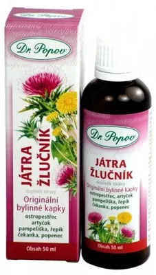 Obrázok produktu pre Bylinné kvapky - Pečeň a žlčník - 50ml