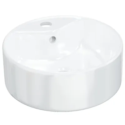 Obrázok produktu pre vidaXL Umývadlo biele 40x14,5 cm keramické okrúhle