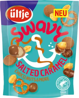 Produktbild von ültje Swavy Salted Caramel Snackmix mit Karamell und Schokolade 140g