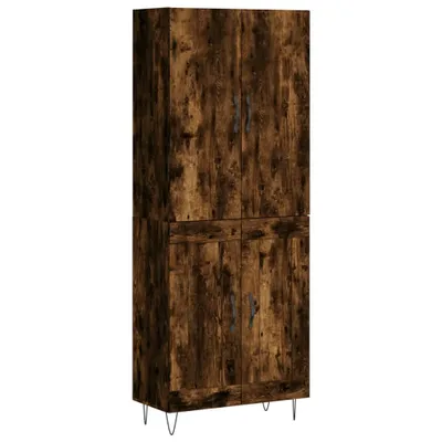 Zdjęcie produktu dla Witrynka przydymiony dąb 69,5x34x180 cm materiał drewnopochodny