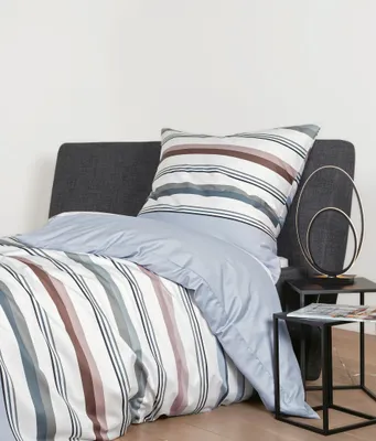 Produktbild von Janine Design Mako-Satin Bettwäsche-Garnitur J.D. 87094 Farbe platin naturell Größe 155x220 + 80x80 cm