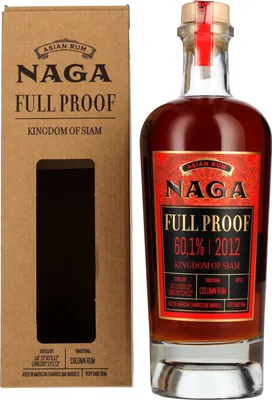 Produktbild von Naga Full Proof Asian Rum KINGDOM OF SIAM 2012 60,1% Vol. 0,7l in Geschenkbox