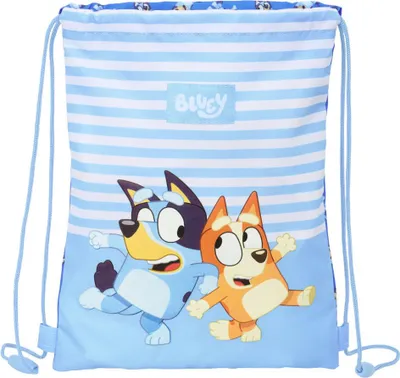 Produktbild von Rucksacktasche mit Bändern Bluey Let's play Blau 26 x 34 x 1 cm