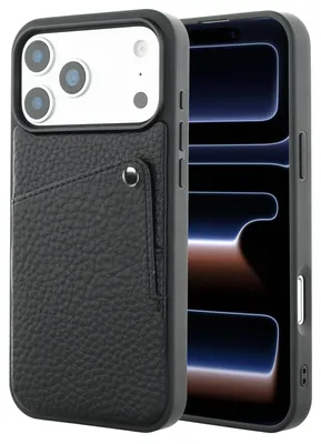 Immagine prodotto di Selencia Riva Back Cover con scomparto per carte iPhone 17 Pro - Nero