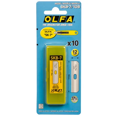 Image de Lames Trapézoïdales Olfa Skb-7 Tranchant Durable Pour Travaux Exigeants - Olfa