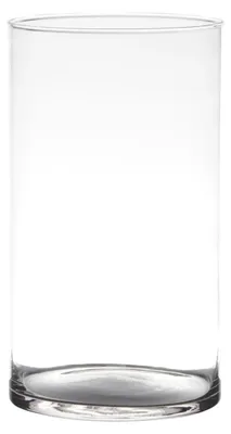 Produktbild von Blumenvase Neville - klar transparent - Glas - 16 x 30 cm - Zylinderform