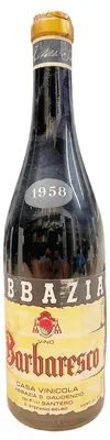Produktbild von Wein 1958 Barbaresco Abbazia S. Gaudenzio