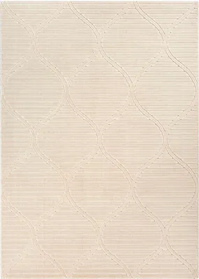 Produktbild von Teppich - 80 x 140 cm - Beige - Wabenoptik