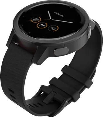 Produktbild von Strap-it Garmin Vivomove 3s Armband Silikon - 39mm - Schwarz