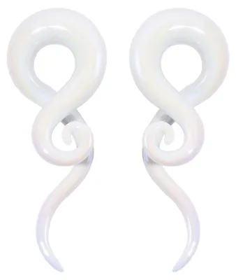 Produktbild von Glas Spiral Taper Expander 5mm-12mm - Ohrringe Set