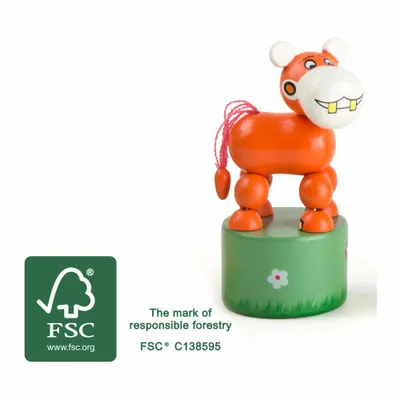 Produktbild von small foot Drückfigur Nilpferd