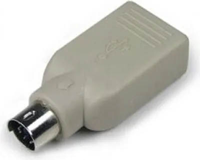 Produktbild von USB 2.0 Adapter, USB-A Buchse > Mini-DIN 6-Stecker (PS/2) (grün)