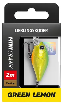 Produktbild von Lieblingsköder Mini Crank 2,0m 3,5cm Green Lemon Crankbait