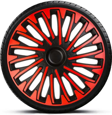 Produktbild von Radkappen Radzierblenden SATZ (4Stück) 16 Zoll SOHO RED BLACK Z460267