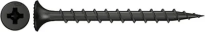 Produktbild von Fischer 665045, Schraube, Metall, Gipskarton, Faserplatte, Gipskarton, Holz, PH (Phillips), PH2, Schwarz