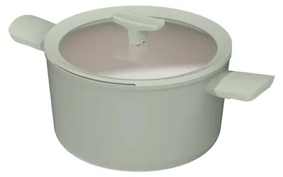 Immagine prodotto di Pentola antiaderente con coperchio balance sage verde salvia 24x14cm