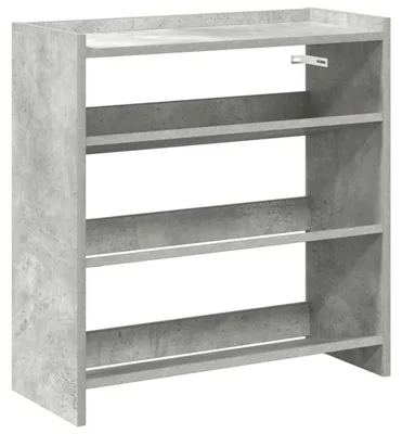 Zdjęcie produktu dla vidaXL Stojak na buty betonowy szary 60x25x62 cm materiał drewnopochodny