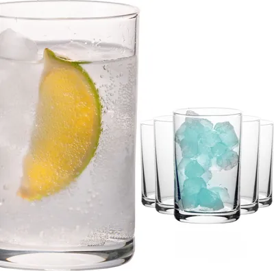 Produktbild von PLATINUX Gerade kleine Trinkgläser 80ml (max. 100ml) Set 6-Teilig Saftgläser aus Glas Wassergläser Spülmaschinenfest
