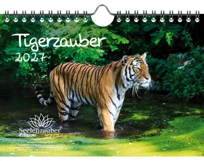 Produktbild von Tigerzauber DIN A5 Kalender für 2027 Tiger - Seelenzauber