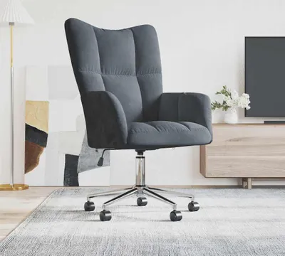 Produktbild von vidaXL Relax křeslo Dark Grey Velvet