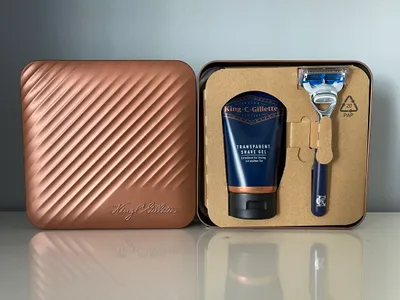 Produktbild von King C. Gillette Herren Rasierer 1 Rasierklinge + Shave Gel 150ml