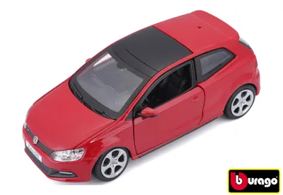 Image de Bburago 1:24 VW Polo GTI Mark 5 rouge 18-21059