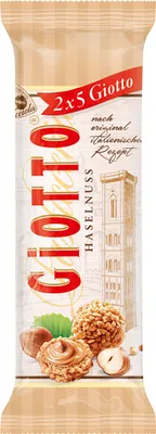Produktbild von Giotto Haselnuss 2 Stangen Gefüllte Haselnuss Gebäckspezialität 43g
