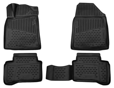 Gummi Fußmatten Set für Hyundai Ioniq, Bj. 2017-, 4-teilig, schwarz