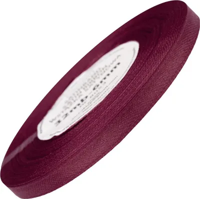 Image de Ruban de satin 6 mm - marron - 32 mètres courants