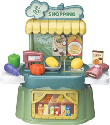 Produktbild von Giros 3 In 1 Supermarkt-handtasche Mit 24 Zubehörteilen Golden Golden One Size