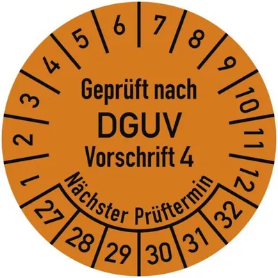 Produktbild von Dreifke® Prüfplakette  nach DGUV Vorschrift 4, Nächster Prüftermin, 20...