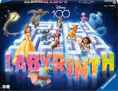 Zdjęcie produktu dla Ravensburger 27460 - Disney 100 Labyrinth - Der Familienspiel-Klassiker für 2-4 Spieler ab 7 Jahren mit den beliebtesten Disney Charakteren