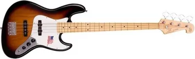 Produktbild von Bassgitarre Jazz Bass 4-Saiter, 864 mm Mensur, 3-Tone Sunburst Sonnenschliff
