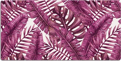 Produktbild von Schreibtischmatte Tischunterlage 120x60 cm Mauspad - Tropische Blätter