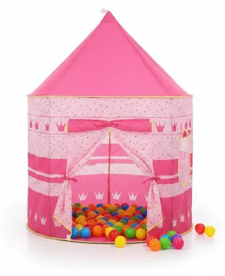 Produktbild von Kinderzelt | Spielzelt | Spielhaus | Spielzelt für Kinder | Ø 105 cm Höhe 130 cm | Prinzessin | Pink/Rosa