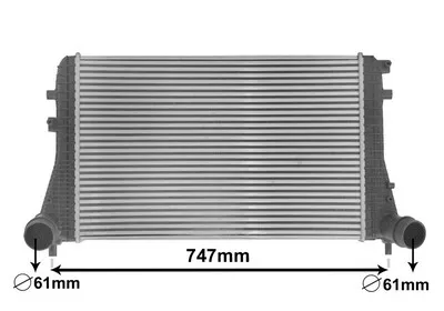Produktbild von VAN WEZEL 58004306 Ladeluftkühler LLK für VW GOLF VI (5K1) Turbo Intercooler