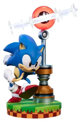 Immagine prodotto di First4Figures F4F Sonic The Hedgehog: Statua in PVC di Sonic in edizione da collezione (27 cm) (SNTFCO)