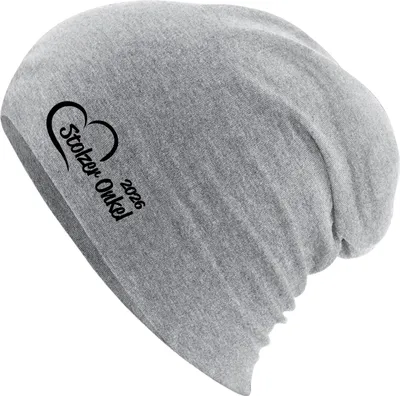 Produktbild von Huuraa Beanie Stolzer Onkel 2026 Herz Heather Grey One Size Baumwolle und Elasthan Mütze Geschenkidee