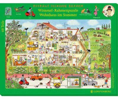 Produktbild von Wimmel-Rahmenpuzzle Sommer Motiv Wohnhaus