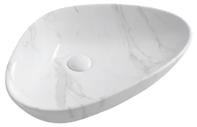 Productafbeelding van Sapho DALMA keramische wastafel, 58,5 x 39 cm, carrara-wit