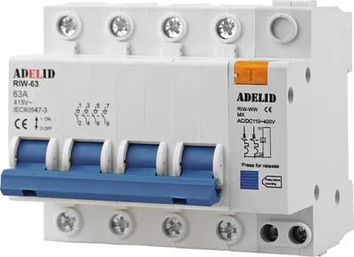 Produktbild von HAUPTSCHALTER TRENNSCHALTER LASTTRENNSCHALTER ARBEITSSTROMAUSLÖSER 4-Polig 63A
